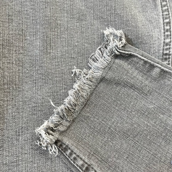 Black Madewell High waisted raw edge ankle Jean - Picture 4 of 5